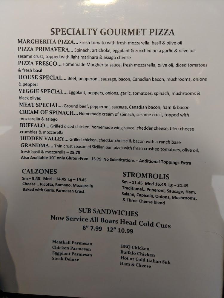 Favilla's New York Pizza Hendersonville Menu image 3